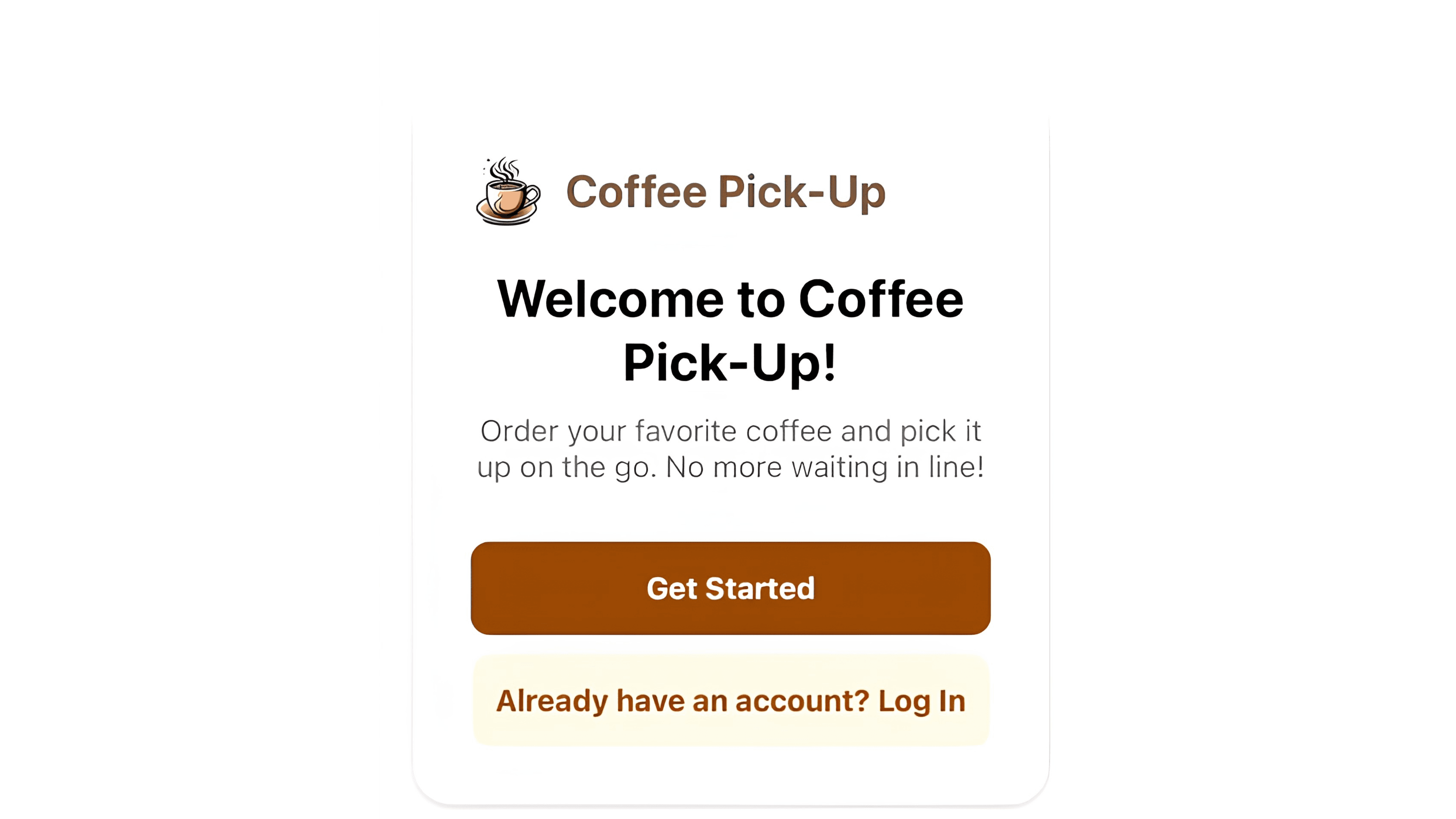 Coffee Pickup App