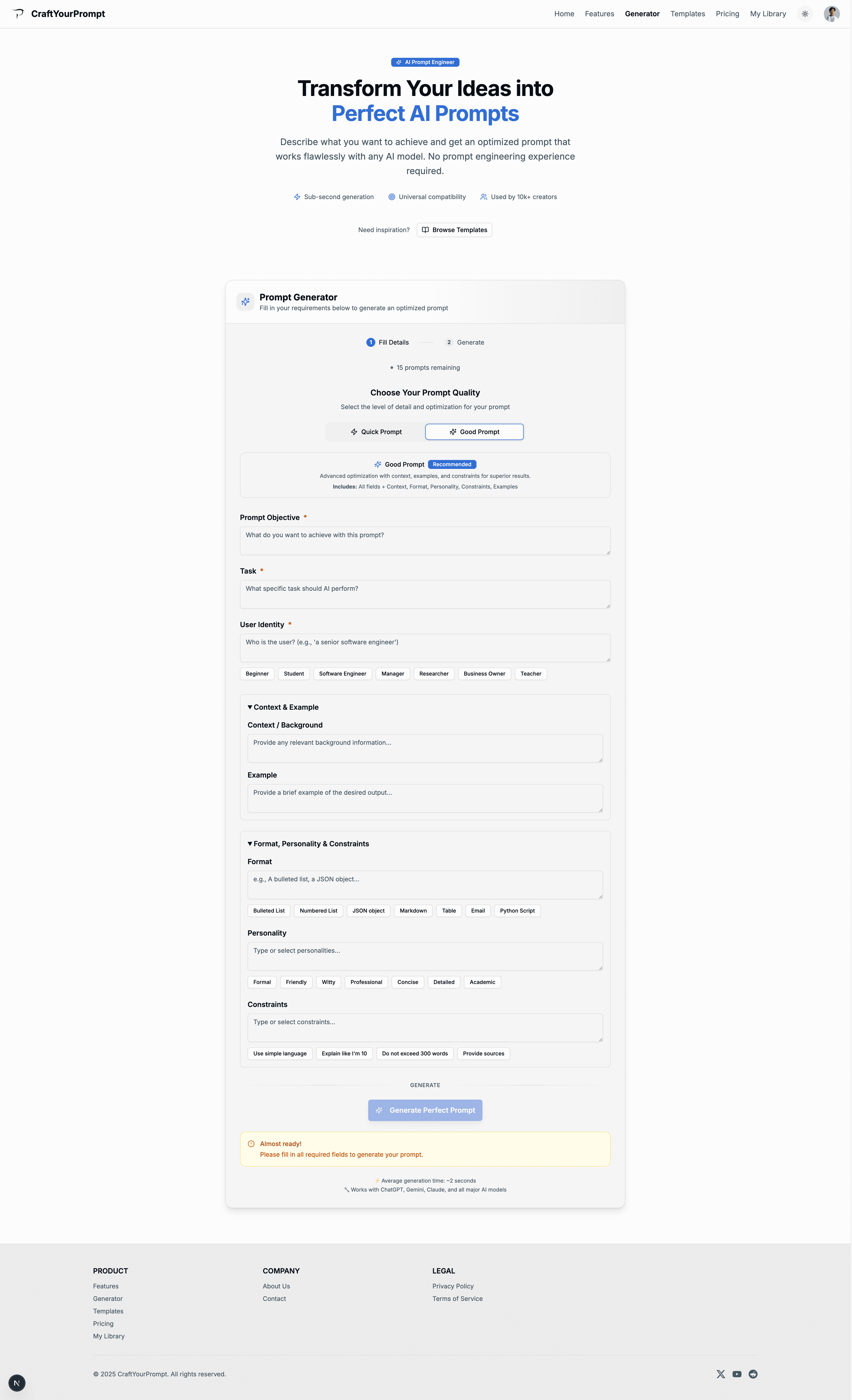 CraftYourPrompt gallery 3