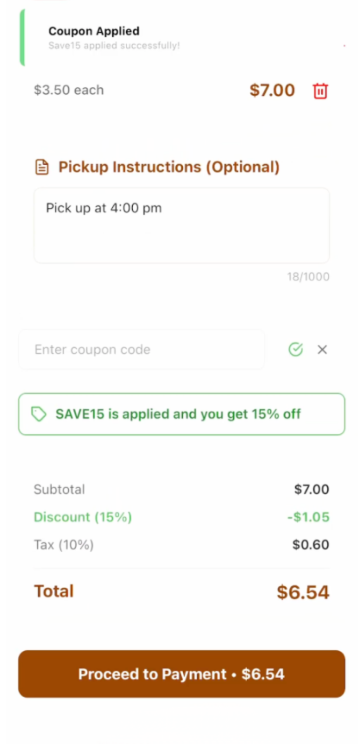 Coffee Pickup App gallery 4