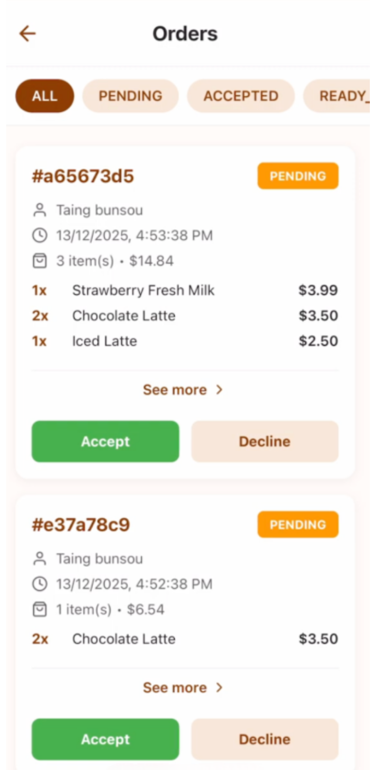 Coffee Pickup App gallery 8